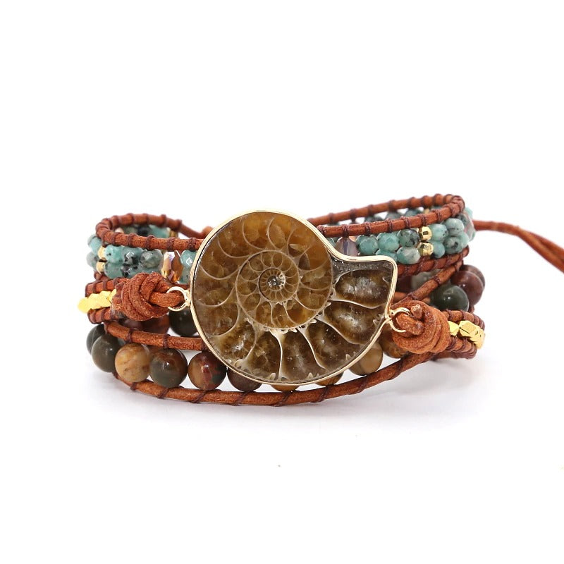 Ammonite Fossil Bracelet | Natural Stone 4