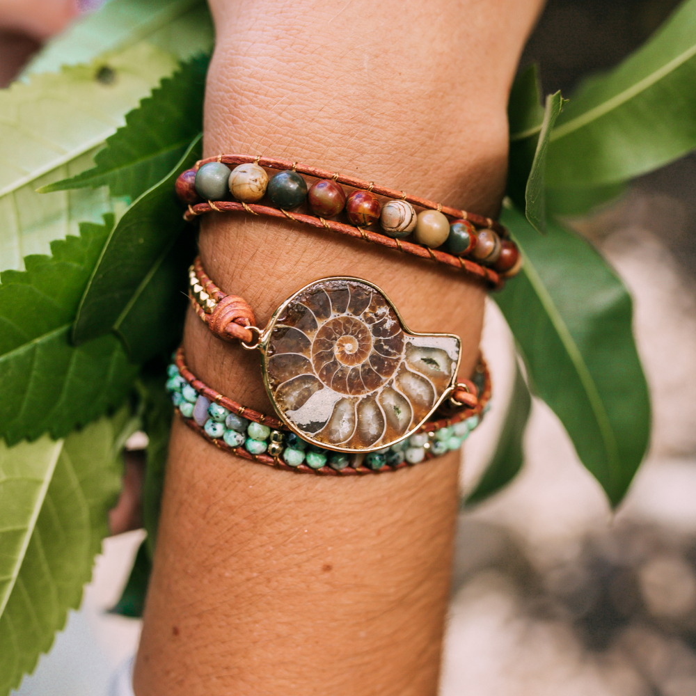 Ammonite Fossil Bracelet | Natural Stone 5