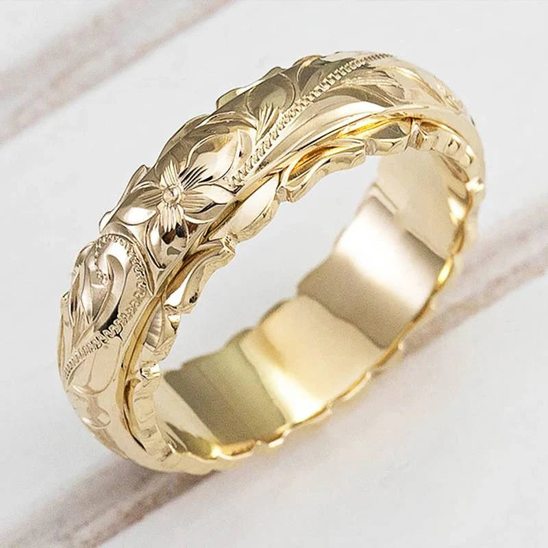 Antique Gold Flower Ring | Gold 0