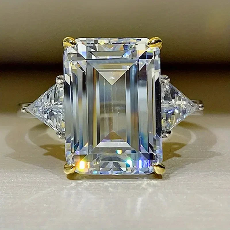 Antique Square Glass Ring | Gold 0