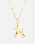 Balloon Dog Pendant Necklace | Gold-Tone 0