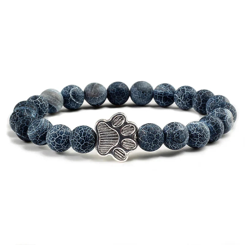 Beaded Paw Bracelet | Natural Stone 4