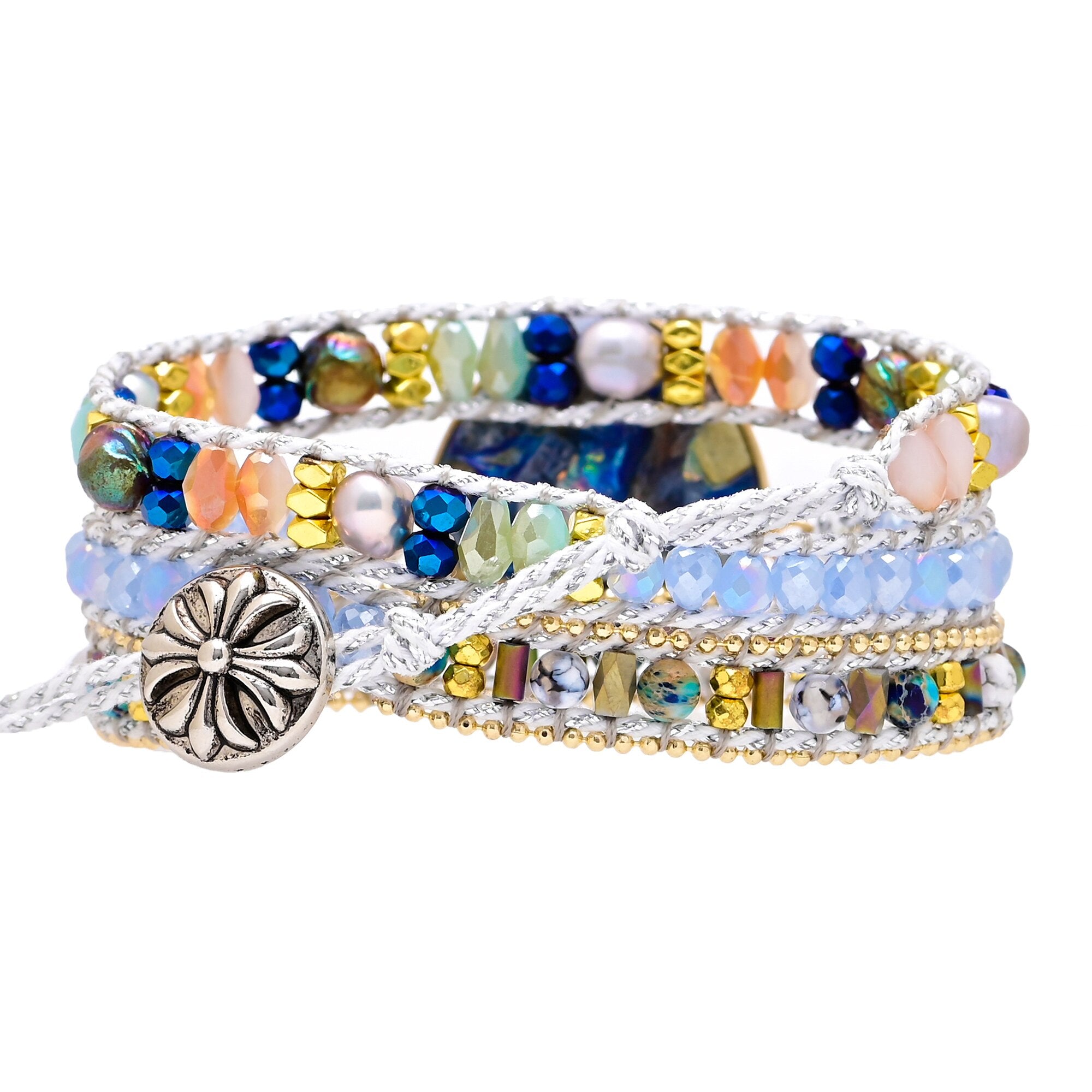 Blue Calcite Love Bracelet | Natural Gemstone 4