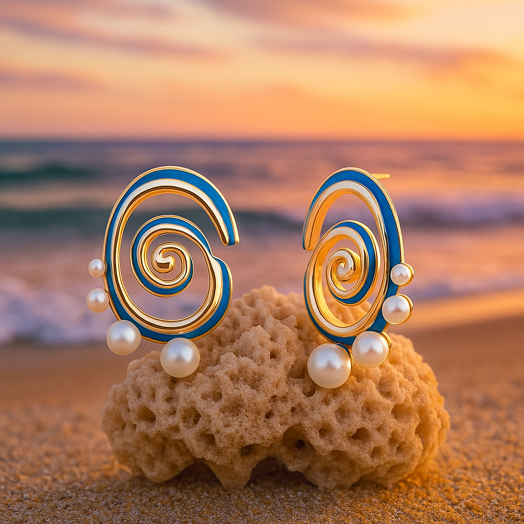 Blue Pearl Earrings | Pearl 0