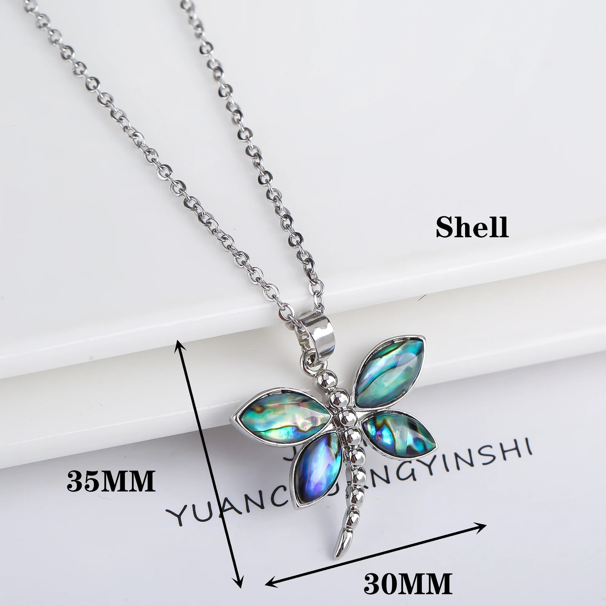 Butterfly Pendant Necklace | Natural Shell 5