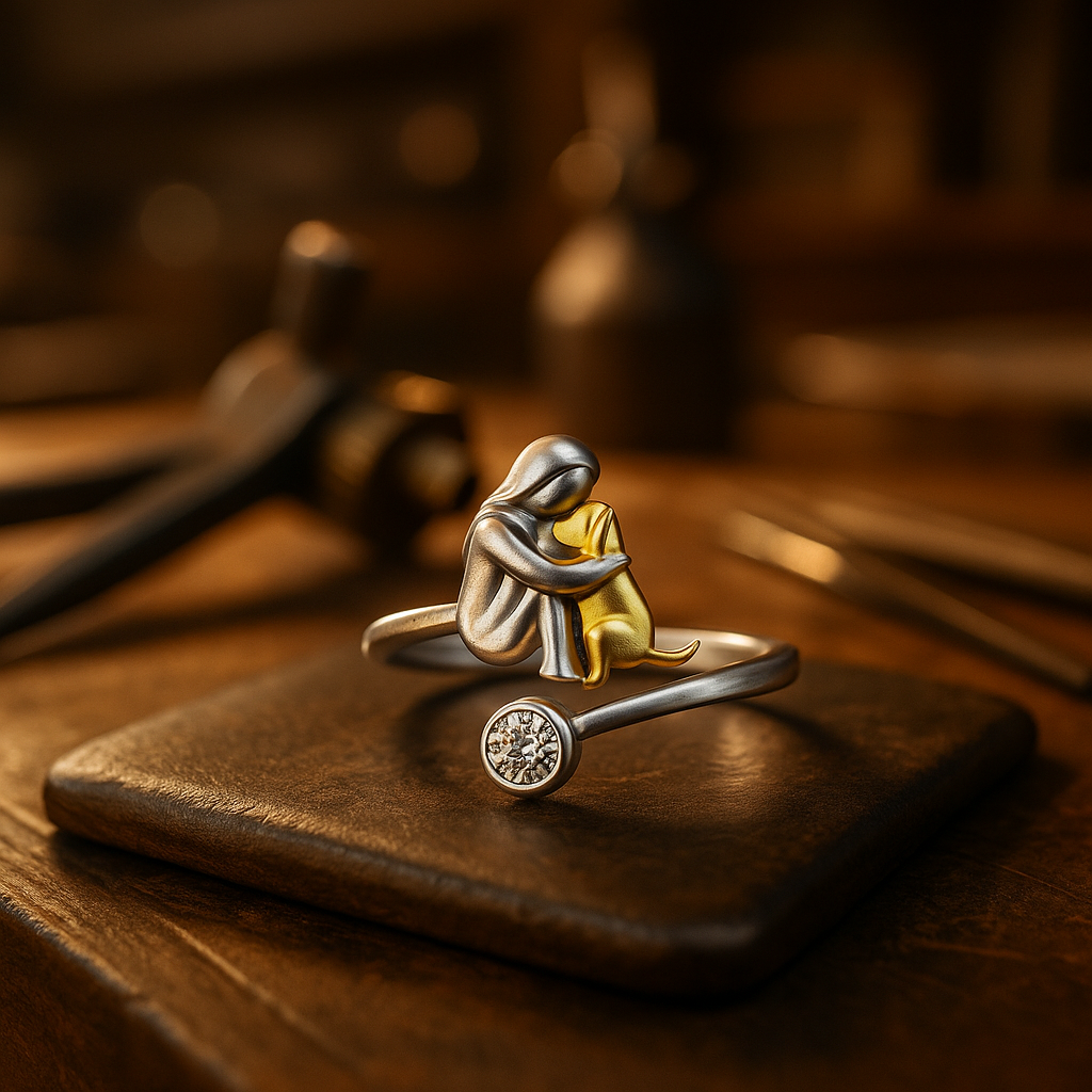 Canine Love | Dog Ring | Handmade Jewelry | Sterling Silver 0