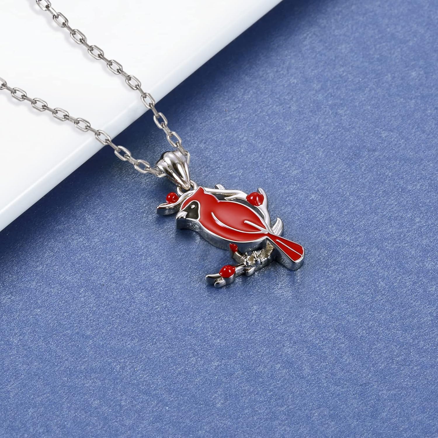 Cardinal Memorial Necklace | Zinc Alloy 2