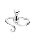 Cat Lover's Delight | Stainless Steel Cat Ring | Durable Cat Jewelry | Adorable Cat Accessory 1