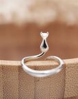 Cat Lover's Delight | Stainless Steel Cat Ring | Durable Cat Jewelry | Adorable Cat Accessory 2