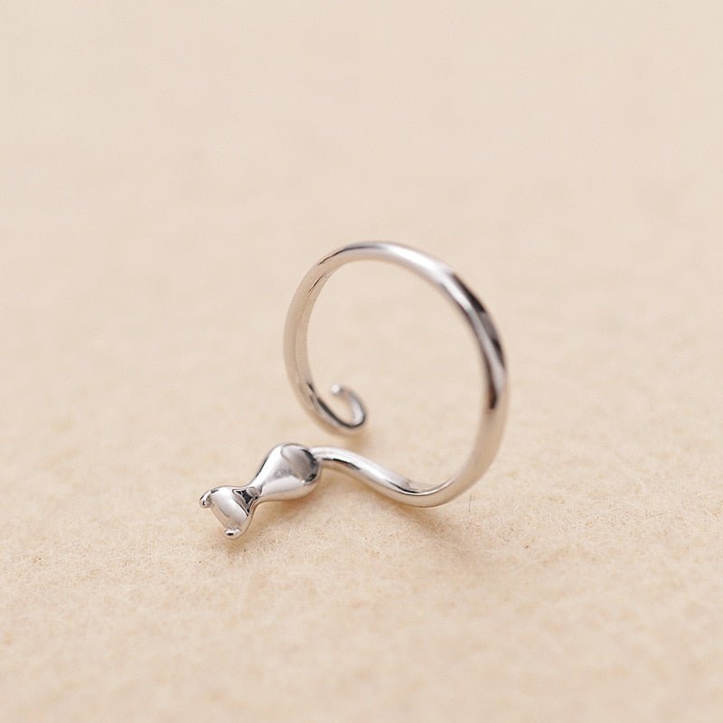 Cat Lover's Delight | Stainless Steel Cat Ring | Durable Cat Jewelry | Adorable Cat Accessory 3