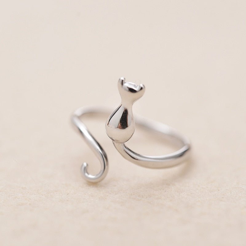 Cat Lover's Delight | Stainless Steel Cat Ring | Durable Cat Jewelry | Adorable Cat Accessory 4