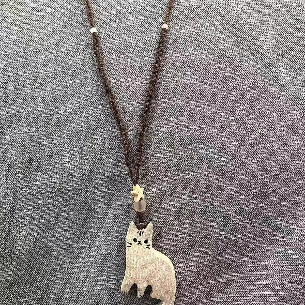 Celestial Cat Pendant Necklace | Premium Alloy 3