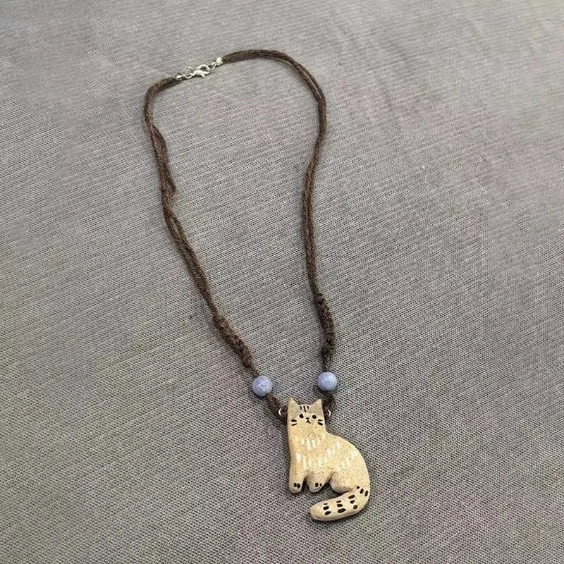 Celestial Cat Pendant Necklace | Premium Alloy 4