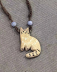 Celestial Cat Pendant Necklace | Premium Alloy 6