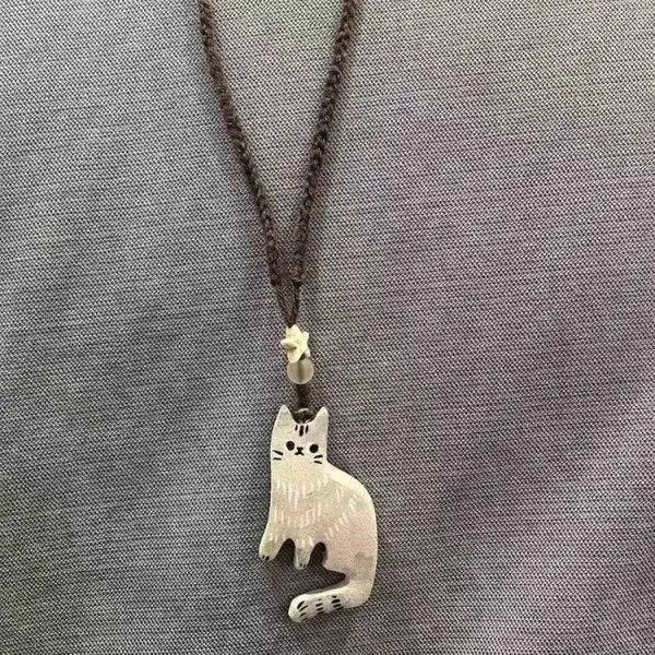 Celestial Cat Pendant Necklace | Premium Alloy 7
