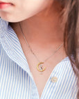 Celestial Cat | Elegant Cat Necklace | Crescent Moon Jewelry | Whimsical Accessories 3