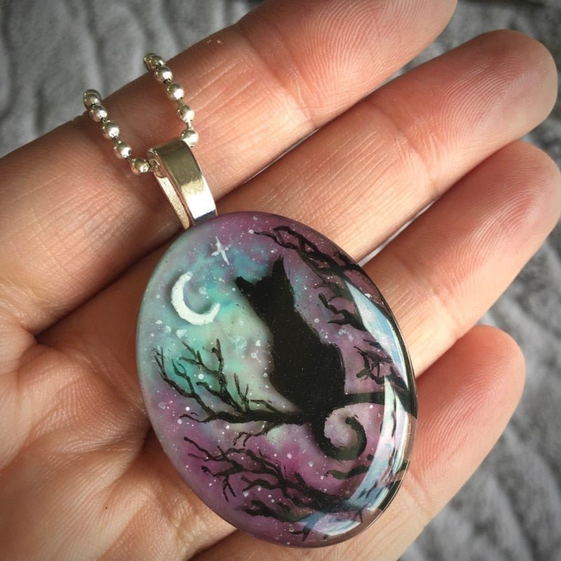 Celestial Charm | Cat Necklace | Whimsical Jewelry | Elegant Accessories 1