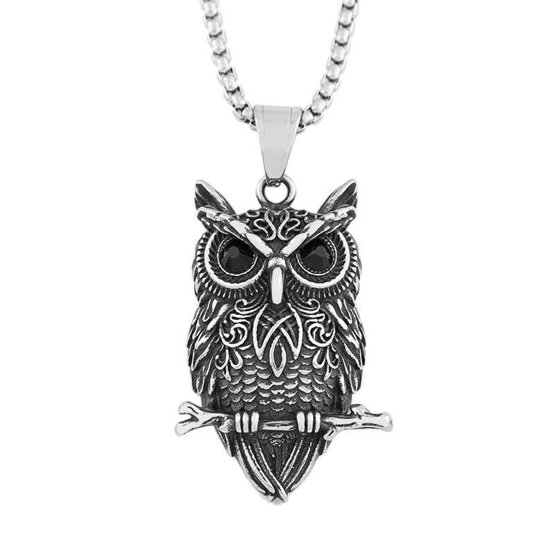 Celtic Owl Wisdom Pendant Necklace | Stainless Steel 5