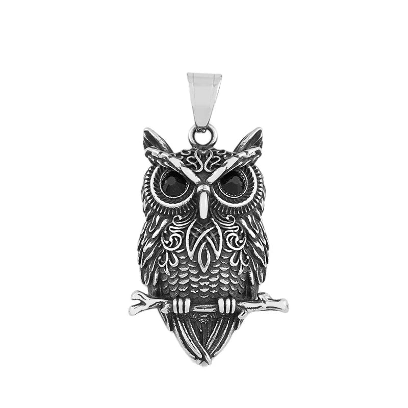 Celtic Owl Wisdom Pendant Necklace | Stainless Steel 6
