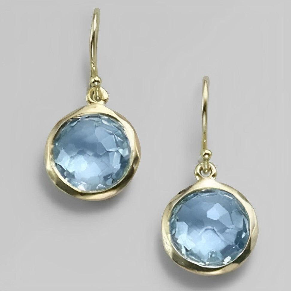 Chic Blue Crystal Earrings | Crystal 0