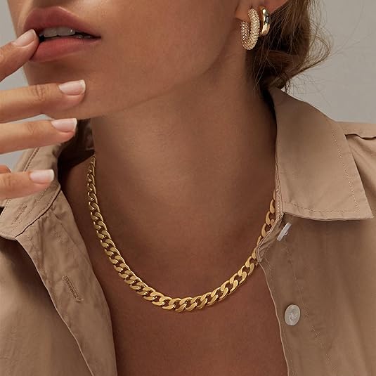 Chunky Cuban Link Necklace | Gold 0