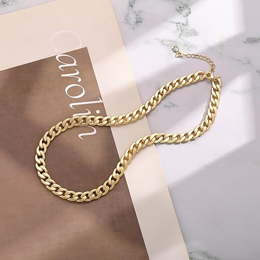 Chunky Cuban Link Necklace | Gold 1