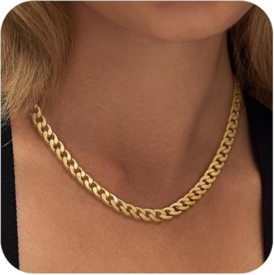 Chunky Cuban Link Necklace | Gold 2