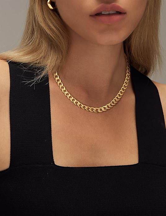 Chunky Cuban Link Necklace | Gold 3