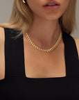 Chunky Cuban Link Necklace | Gold 3