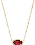 Classic Oval Ruby Necklace | Gold 0