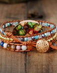 Color Splash Jasper Bracelet | Natural Stone 1