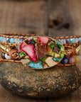 Color Splash Jasper Bracelet | Natural Stone 2