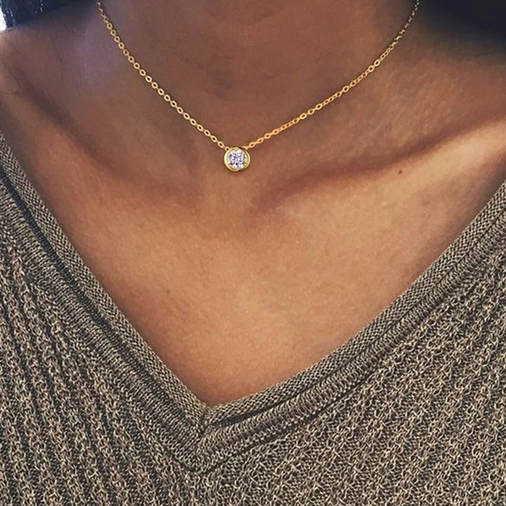 Colorful Birthstone Necklace | Stainless Steel 2