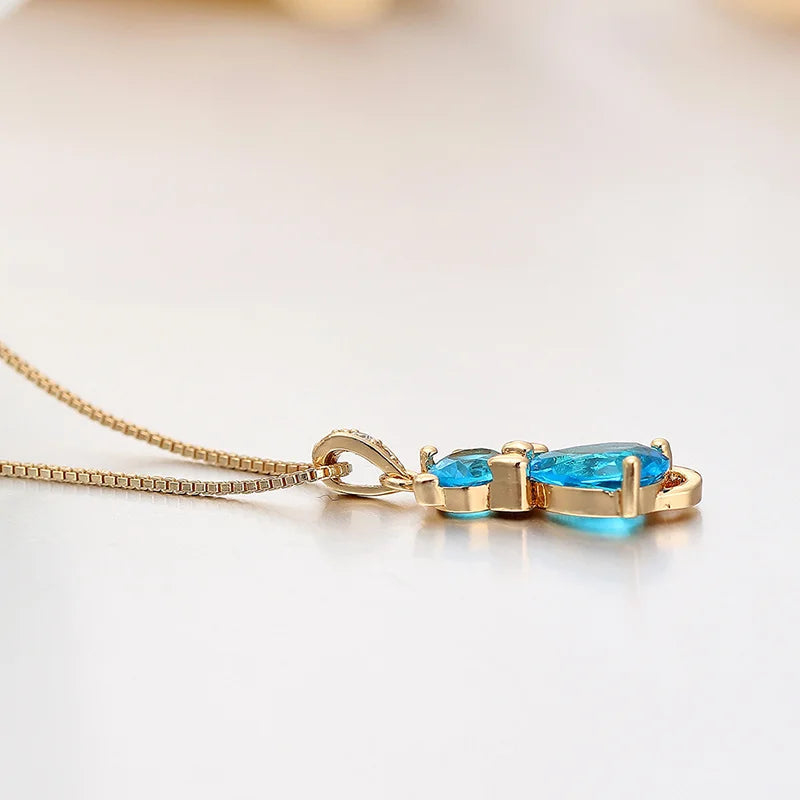 Crystal Cat Pendant Necklace | Gold-Plated Brass 4