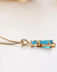Crystal Cat Pendant Necklace | Gold-Plated Brass 4