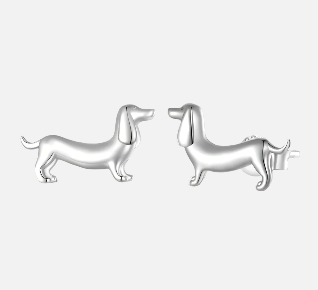 Dachshund Charm | Earrings for Women | Sterling Silver Earrings | Pet Lover Jewelry 0