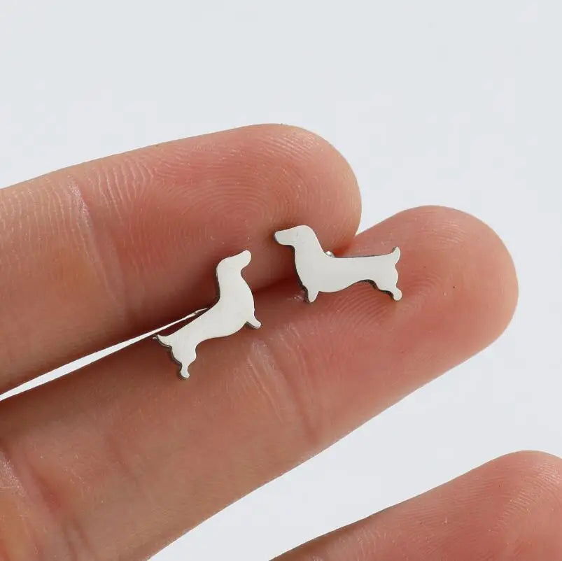 Dachshund Delight Earrings | Minimalist Dog Jewelry | Pet Lover Accessories 0
