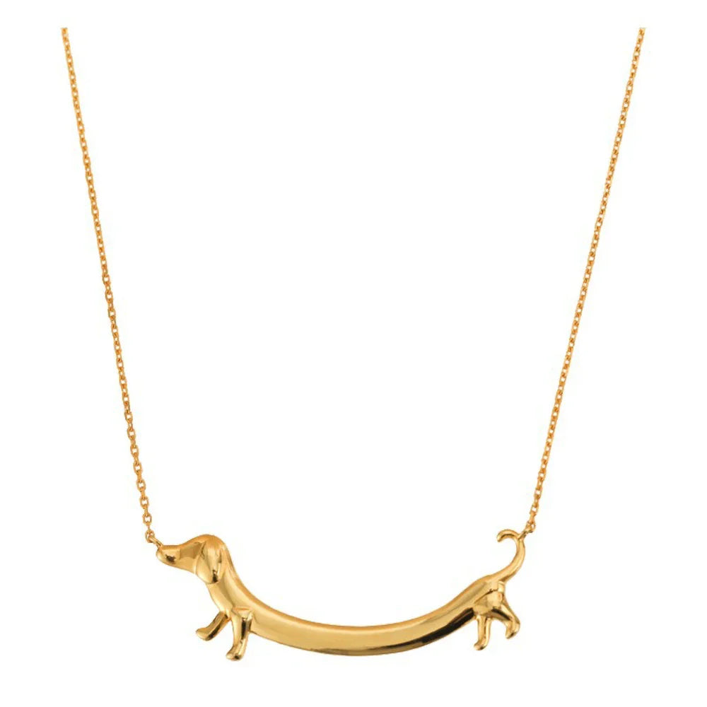 Dachshund Necklace | Gold-Plated 6
