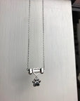 Dainty Dog Paw Necklace | Stainless Steel 0