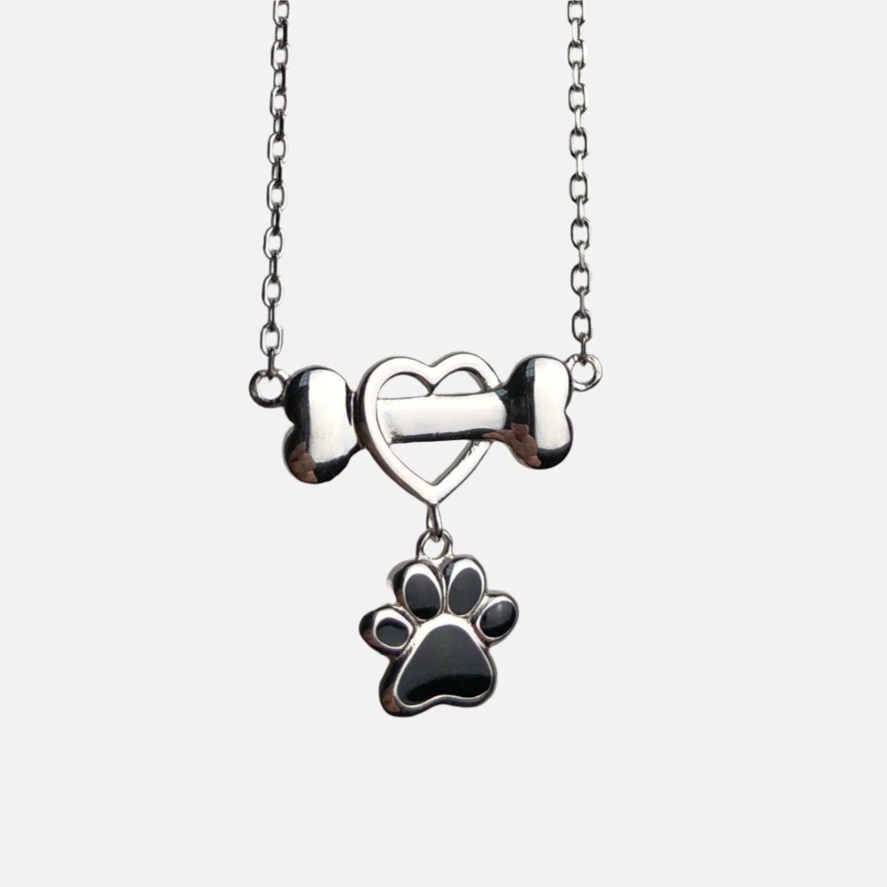 Dainty Dog Paw Necklace | Stainless Steel 1