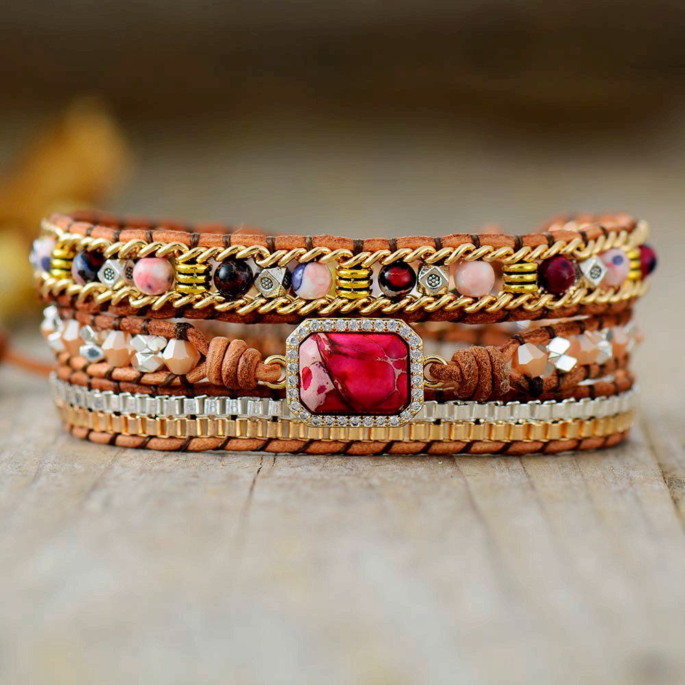 Dazzling Jasper Wrap Bracelet | Jasper 0