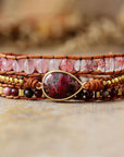 Dazzling Rhodonite Wrap Bracelet | Rhodonite 0