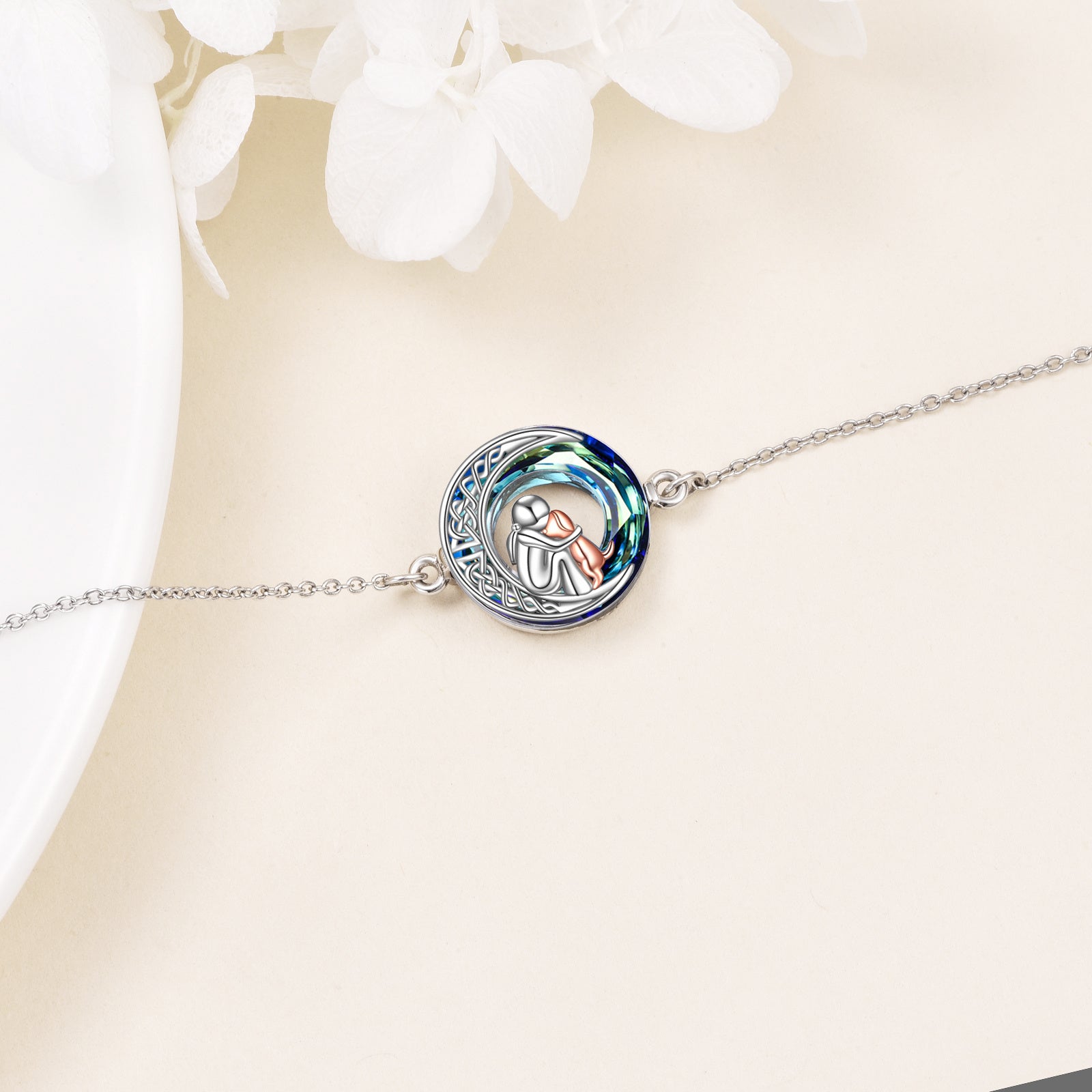 Dog Charm Bracelet | Sterling Silver 3