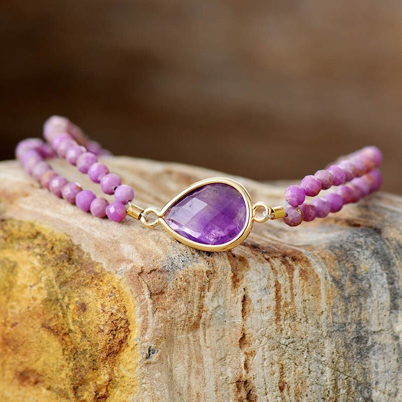 Double String Amethyst Bracelet | Amethyst 0