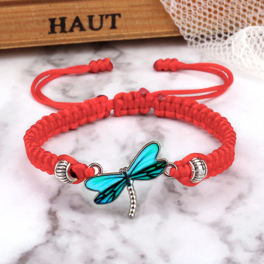 Dragonfly Dreams Handwoven Bracelet | Natural Stone 3