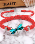 Dragonfly Dreams Handwoven Bracelet | Natural Stone 3