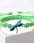 Dragonfly Dreams Handwoven Bracelet | Natural Stone 7