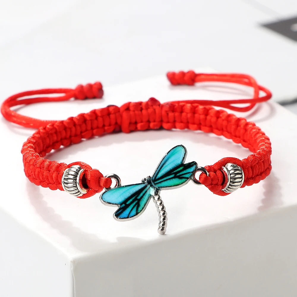 Dragonfly Dreams Handwoven Bracelet | Natural Stone 8