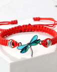 Dragonfly Dreams Handwoven Bracelet | Natural Stone 8