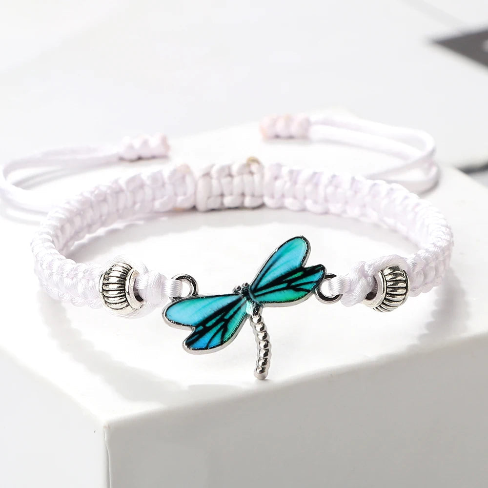 Dragonfly Dreams Handwoven Bracelet | Natural Stone 9